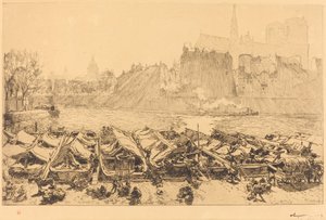 El gran mercado de manzanas de Auguste Lepere