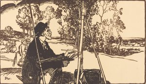 El paisajista Le paysagiste, 1912 de Auguste Lepere