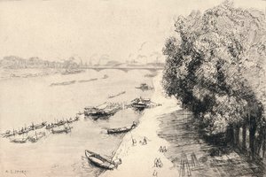 El Sena en el Pont National de Auguste Louis Lepère