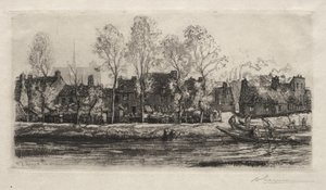 Amiens, las orillas del Somme de Auguste Louis Lepère