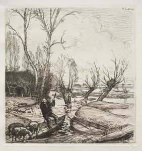 En el pantano inundado: La pastora