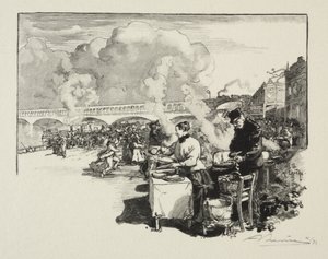 Embarcadero de los barcos-ómnibus de Auguste Louis Lepère