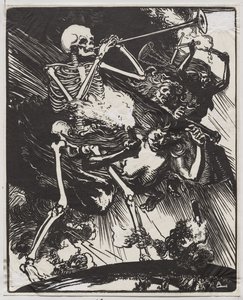 La muerte y las pasiones derritiéndose en la tierra de Auguste Louis Lepère