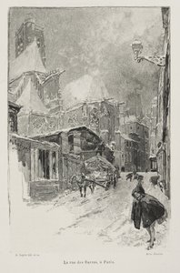 La Rue des Barres, París de Auguste Louis Lepère