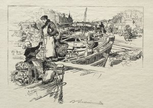 El Mercado de Manzanas, No. 1 de Auguste Louis Lepère