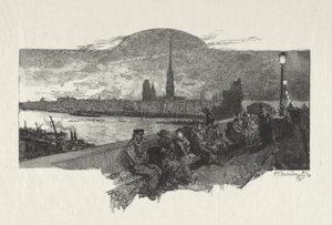 Rouen Illustré: El Puente de Piedra de Auguste Louis Lepère