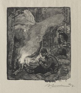 Comida de los Leñadores de Auguste Louis Lepère