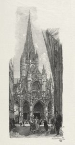 Rouen Ilustrado: Iglesia de San Maclou de Auguste Louis Lepère
