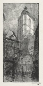 Rouen Illustré: El Gran Reloj de Auguste Louis Lepère
