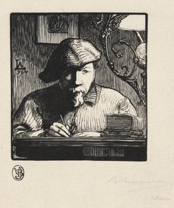 Autorretrato de Auguste Louis Lepère