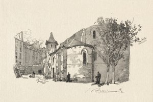 St. Julien le Vauvre, Vista exterior de Auguste Louis Lepère