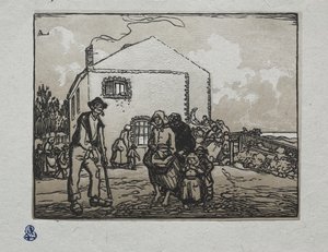 Los Mendigos en la Última Casa de Auguste Louis Lepère