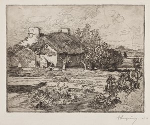 Vieja Bourrine, Casa del Marais, Vendée de Auguste Louis Lepère