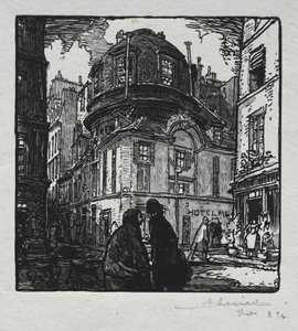 Vista del Hotel Colbert de Auguste Louis Lepère