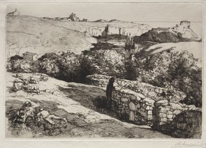 Vista del Puerto de la Meule de Auguste Louis Lepère