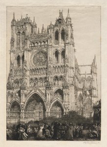 Catedral de Amiens, Día del inventario, 1887 de Auguste Louis Lepère