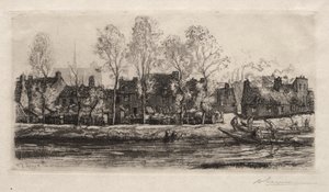 Amiens, las orillas del Somme de Auguste Louis Lepère