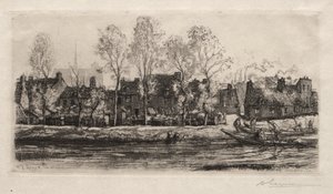 Amiens, las orillas del Somme, 1907 de Auguste Louis Lepère