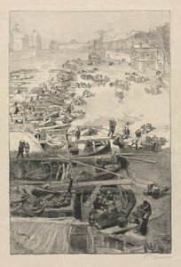 Llegada de patatas al Hotel de Ville, 1883