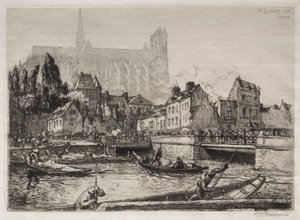 Llegada de las verduras-Amiens de Auguste Louis Lepère