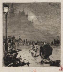En la esquina del Pont-aux-Doubles de Auguste Louis Lepère