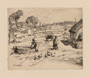 Auguste Lepère: La Masure (Vendèe) de Auguste Louis Lepère