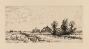 Auguste Lepère: El pastorcillo de vacas de Auguste Louis Lepère