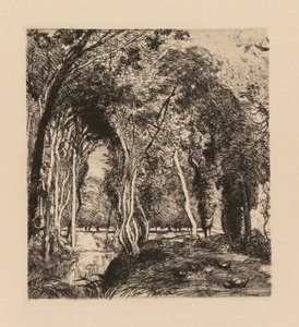 Auguste Lepère: Sous bois, à la Rigonette Vendée de Auguste Louis Lepère