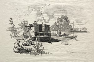 Barco vivienda de Auguste Louis Lepère
