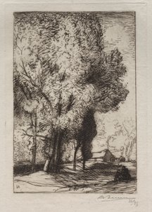 Bourrine dans les Peupliers, 1911 de Auguste Louis Lepère