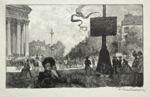 Esquina de la Rue Royale, 1890 de Auguste Louis Lepère