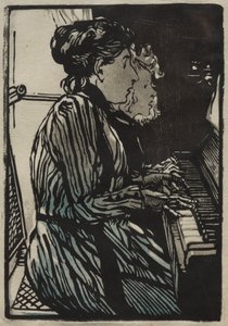 Estudio a Cuatro Manos, 1890 de Auguste Louis Lepère