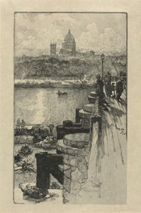 [Pescadores en un muelle, París]