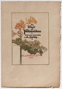 Bosque de Fontainebleau: anuncio de "Bosque de Fontainebleau" de Auguste Louis Lepère