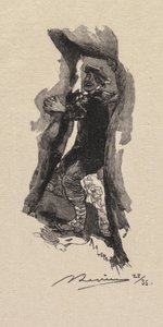 Bosque de Fontainebleau: Paso de las Siete Cavernas La Forêt de Fontainebleau..., 1890 de Auguste Louis Lepère