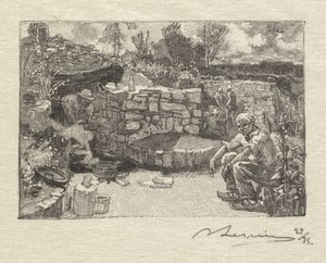 Bosque de Fontainebleau: Cabaña del cantero, 1890