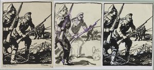 Infantería rusa, 1914 de Auguste Louis Lepère