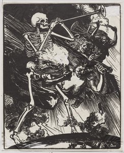 La muerte y las pasiones derritiéndose en la tierra de Auguste Louis Lepère