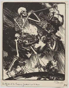 La muerte y las pasiones derritiéndose en la tierra de Auguste Louis Lepère
