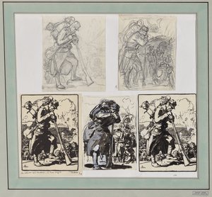 La Retraite après Charleroi... de Auguste Louis Lepère