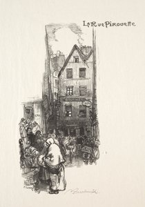 La Rue Pirouette de Auguste Louis Lepère