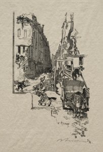 La Rue Victor Cousin de Auguste Louis Lepère