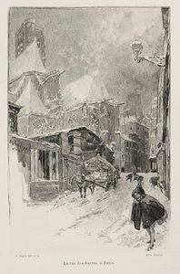 La Rue des Barres, París de Auguste Louis Lepère