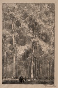 Le Matin, cruce de Forts Marlotte, 1889 de Auguste Louis Lepère