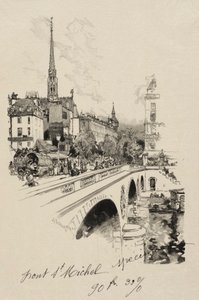 El Puente Saint-Michel de Auguste Louis Lepère