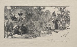 Les Charbonniere, 1887 de Auguste Louis Lepère