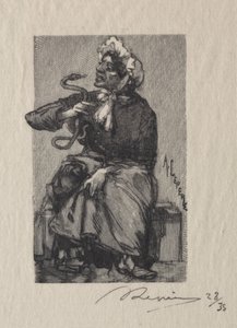 Marchande de Serpents, 1889 de Auguste Louis Lepère