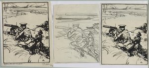 Mitrailleurs ingleses de Auguste Louis Lepère