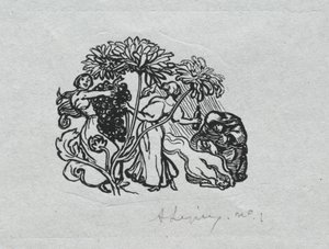 Almanaque de París, 1897: Colofón, Otoño, 1897 de Auguste Louis Lepère