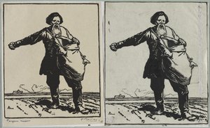 Campesino ruso, 1914 de Auguste Louis Lepère
